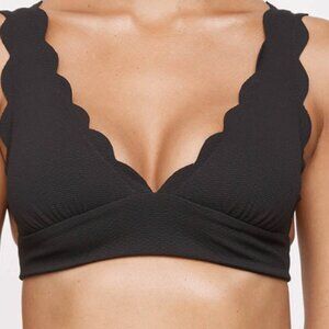 NWOT Marysia Swim Wide Santa Clara Top in Black